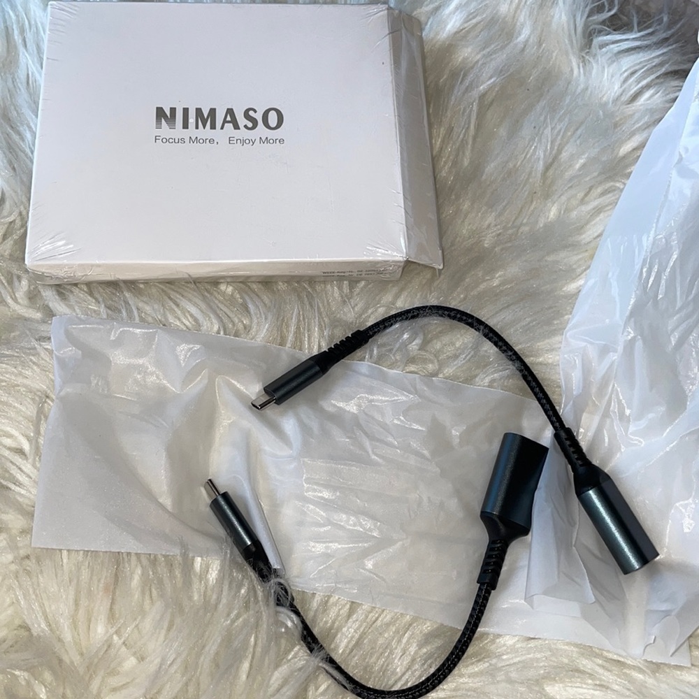 Nimaso USBA/F to‎ type C/M adapter 2 pack